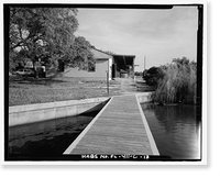 Historic Framed Print, Eglin Air Force Base, Motor Repair Shop, Northwest of Flager Road, Chisk Lane & southern edge of Weekly Bayou, Valparaiso, Okaloosa County, FL - 13,  17-7/8" x 21-7/8"
