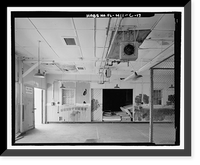 Historic Framed Print, Eglin Air Force Base, Motor Repair Shop, Northwest of Flager Road, Chisk Lane & southern edge of Weekly Bayou, Valparaiso, Okaloosa County, FL - 17,  17-7/8" x 21-7/8"