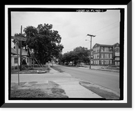 Historic Framed Print, George Washington Junior High School, 707 Columbus Drive, Tampa, Hillsborough County, FL,  17-7/8" x 21-7/8"