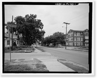 Historic Framed Print, George Washington Junior High School, 707 Columbus Drive, Tampa, Hillsborough County, FL,  17-7/8" x 21-7/8"