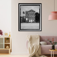 Historic Framed Print, George Washington Junior High School, 707 Columbus Drive, Tampa, Hillsborough County, FL - 12,  17-7/8" x 21-7/8"