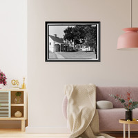 Historic Framed Print, Kingsley Plantation, 11676 Palmetto Avenue, Jacksonville, Duval County, FL - 7,  17-7/8" x 21-7/8"