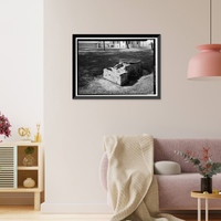Historic Framed Print, Kingsley Plantation, 11676 Palmetto Avenue, Jacksonville, Duval County, FL - 10,  17-7/8" x 21-7/8"