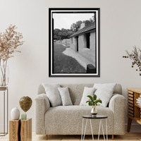 Historic Framed Print, Kingsley Plantation, 11676 Palmetto Avenue, Jacksonville, Duval County, FL - 18,  17-7/8" x 21-7/8"