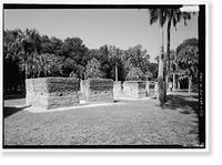 Historic Framed Print, Kingsley Plantation, 11676 Palmetto Avenue, Jacksonville, Duval County, FL - 20,  17-7/8" x 21-7/8"