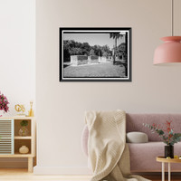 Historic Framed Print, Kingsley Plantation, 11676 Palmetto Avenue, Jacksonville, Duval County, FL - 20,  17-7/8" x 21-7/8"