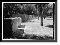 Historic Framed Print, Kingsley Plantation, 11676 Palmetto Avenue, Jacksonville, Duval County, FL - 23,  17-7/8" x 21-7/8"