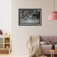 Historic Framed Print, Kingsley Plantation, 11676 Palmetto Avenue, Jacksonville, Duval County, FL - 43,  17-7/8" x 21-7/8"