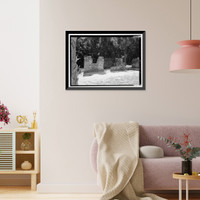 Historic Framed Print, Kingsley Plantation, 11676 Palmetto Avenue, Jacksonville, Duval County, FL - 46,  17-7/8" x 21-7/8"