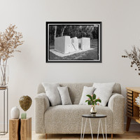 Historic Framed Print, Kingsley Plantation, 11676 Palmetto Avenue, Jacksonville, Duval County, FL - 51,  17-7/8" x 21-7/8"