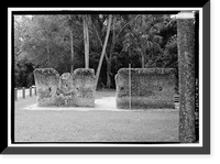 Historic Framed Print, Kingsley Plantation, 11676 Palmetto Avenue, Jacksonville, Duval County, FL - 61,  17-7/8" x 21-7/8"