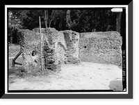 Historic Framed Print, Kingsley Plantation, 11676 Palmetto Avenue, Jacksonville, Duval County, FL - 66,  17-7/8" x 21-7/8"