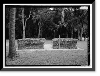 Historic Framed Print, Kingsley Plantation, 11676 Palmetto Avenue, Jacksonville, Duval County, FL - 70,  17-7/8" x 21-7/8"