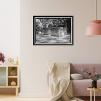 Historic Framed Print, Kingsley Plantation, 11676 Palmetto Avenue, Jacksonville, Duval County, FL - 75,  17-7/8" x 21-7/8"