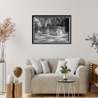 Historic Framed Print, Kingsley Plantation, 11676 Palmetto Avenue, Jacksonville, Duval County, FL - 75,  17-7/8" x 21-7/8"