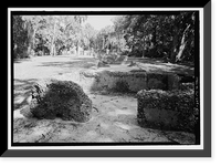 Historic Framed Print, Kingsley Plantation, 11676 Palmetto Avenue, Jacksonville, Duval County, FL - 86,  17-7/8" x 21-7/8"