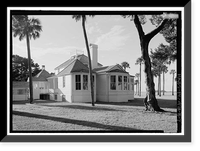 Historic Framed Print, Kingsley Plantation, House, 11676 Palmetto Avenue, Jacksonville, Duval County, FL - 7,  17-7/8" x 21-7/8"