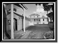 Historic Framed Print, Kingsley Plantation, House, 11676 Palmetto Avenue, Jacksonville, Duval County, FL - 8,  17-7/8" x 21-7/8"