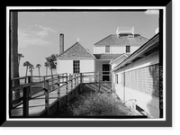 Historic Framed Print, Kingsley Plantation, House, 11676 Palmetto Avenue, Jacksonville, Duval County, FL - 10,  17-7/8" x 21-7/8"