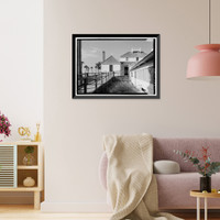 Historic Framed Print, Kingsley Plantation, House, 11676 Palmetto Avenue, Jacksonville, Duval County, FL - 10,  17-7/8" x 21-7/8"