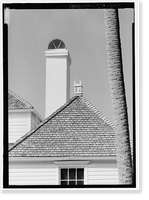Historic Framed Print, Kingsley Plantation, House, 11676 Palmetto Avenue, Jacksonville, Duval County, FL - 13,  17-7/8" x 21-7/8"