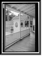 Historic Framed Print, Kingsley Plantation, House, 11676 Palmetto Avenue, Jacksonville, Duval County, FL - 17,  17-7/8" x 21-7/8"