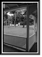 Historic Framed Print, Kingsley Plantation, House, 11676 Palmetto Avenue, Jacksonville, Duval County, FL - 20,  17-7/8" x 21-7/8"