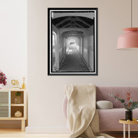 Historic Framed Print, Kingsley Plantation, House, 11676 Palmetto Avenue, Jacksonville, Duval County, FL - 23,  17-7/8" x 21-7/8"