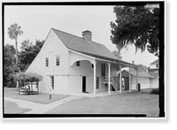 Historic Framed Print, Kingsley Plantation, Kitchen, 11676 Palmetto Avenue, Jacksonville, Duval County, FL - 2,  17-7/8" x 21-7/8"