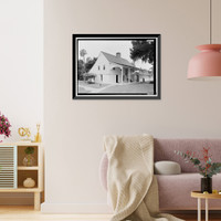 Historic Framed Print, Kingsley Plantation, Kitchen, 11676 Palmetto Avenue, Jacksonville, Duval County, FL - 2,  17-7/8" x 21-7/8"