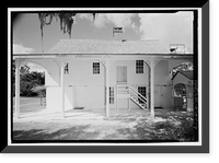 Historic Framed Print, Kingsley Plantation, Kitchen, 11676 Palmetto Avenue, Jacksonville, Duval County, FL - 3,  17-7/8" x 21-7/8"