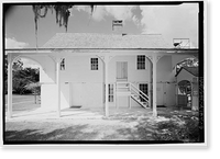 Historic Framed Print, Kingsley Plantation, Kitchen, 11676 Palmetto Avenue, Jacksonville, Duval County, FL - 3,  17-7/8" x 21-7/8"