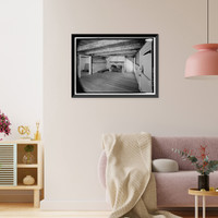 Historic Framed Print, Kingsley Plantation, Kitchen, 11676 Palmetto Avenue, Jacksonville, Duval County, FL - 8,  17-7/8" x 21-7/8"