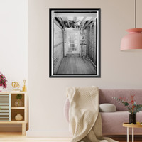 Historic Framed Print, Kingsley Plantation, Kitchen, 11676 Palmetto Avenue, Jacksonville, Duval County, FL - 24,  17-7/8" x 21-7/8"