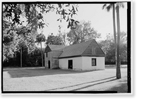 Historic Framed Print, Kingsley Plantation, Barn, 11676 Palmetto Avenue, Jacksonville, Duval County, FL - 6,  17-7/8" x 21-7/8"