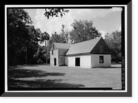 Historic Framed Print, Kingsley Plantation, Barn, 11676 Palmetto Avenue, Jacksonville, Duval County, FL - 7,  17-7/8" x 21-7/8"