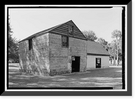 Historic Framed Print, Kingsley Plantation, Barn, 11676 Palmetto Avenue, Jacksonville, Duval County, FL - 10,  17-7/8" x 21-7/8"