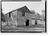 Historic Framed Print, Kingsley Plantation, Barn, 11676 Palmetto Avenue, Jacksonville, Duval County, FL - 10,  17-7/8" x 21-7/8"