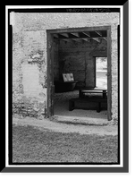 Historic Framed Print, Kingsley Plantation, Barn, 11676 Palmetto Avenue, Jacksonville, Duval County, FL - 13,  17-7/8" x 21-7/8"