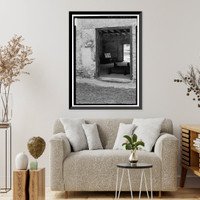 Historic Framed Print, Kingsley Plantation, Barn, 11676 Palmetto Avenue, Jacksonville, Duval County, FL - 13,  17-7/8" x 21-7/8"