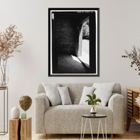 Historic Framed Print, Kingsley Plantation, Barn, 11676 Palmetto Avenue, Jacksonville, Duval County, FL - 15,  17-7/8" x 21-7/8"