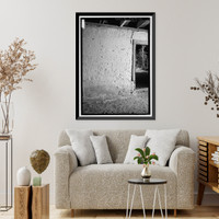 Historic Framed Print, Kingsley Plantation, Barn, 11676 Palmetto Avenue, Jacksonville, Duval County, FL - 16,  17-7/8" x 21-7/8"