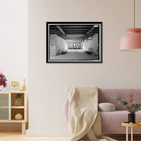 Historic Framed Print, Kingsley Plantation, Barn, 11676 Palmetto Avenue, Jacksonville, Duval County, FL - 21,  17-7/8" x 21-7/8"