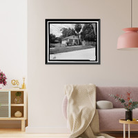 Historic Framed Print, 1930 West Laurel Street (House), Tampa, Hillsborough County, FL,  17-7/8" x 21-7/8"