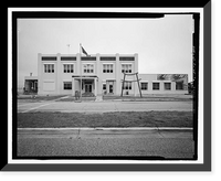 Historic Framed Print, U.S. Naval Air Station, Paint Shop, 222 East Avenue, Pensacola, Escambia County, FL - 2,  17-7/8" x 21-7/8"