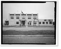 Historic Framed Print, U.S. Naval Air Station, Paint Shop, 222 East Avenue, Pensacola, Escambia County, FL - 2,  17-7/8" x 21-7/8"