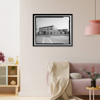 Historic Framed Print, U.S. Naval Air Station, Paint Shop, 222 East Avenue, Pensacola, Escambia County, FL - 3,  17-7/8" x 21-7/8"