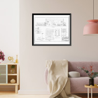 Historic Framed Print, U.S. Naval Air Station, Paint Shop, 222 East Avenue, Pensacola, Escambia County, FL - 20,  17-7/8" x 21-7/8"