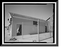 Historic Framed Print, U.S. Naval Air Station, Public Restroom, South Avenue, Pensacola, Escambia County, FL - 4,  17-7/8" x 21-7/8"