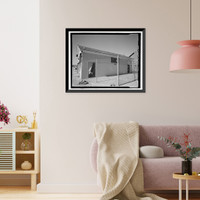 Historic Framed Print, U.S. Naval Air Station, Public Restroom, South Avenue, Pensacola, Escambia County, FL - 4,  17-7/8" x 21-7/8"